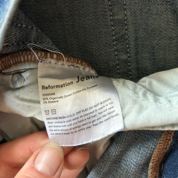 Reformation Semi-Stretchy Cropped Skinny Jeans - Picture 6 of 7